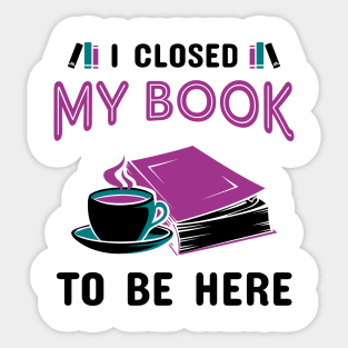 Book Lover Funny Design Sticker